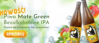 Piwo bezalkoholowe Mate Green IPA z Mas Energia Guarana!
