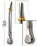 Bombilla SANTIAGO 16 cm stainless for all types of Yerba Mate easily dismantled 