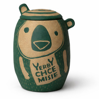 Kamionkowe matero Misio z przykrywką ~290 ml (toczone na kole garncarskim)