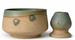 Ceramiczny zestaw do przygotowania herbaty Matcha - Miseczka i Podstawka pod Chasen "Aurora"