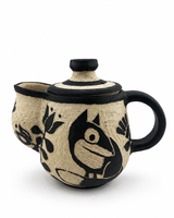 Ceramiczny zestaw do przygotowania herbaty Matcha - Miseczka i Podstawka pod Chasen "Aurora"