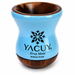Naczynie do Yerba mate Chimarrao Yacuy Cuia De Madeira Imbuia 200-220 ml - błękitna