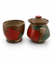 Ceramiczny zestaw do przygotowania herbaty Matcha - Miseczka i Podstawka pod Chasen