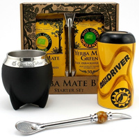 Zestaw Yerba Mate Bio Starter Set Organiczny zapakowany w kartonowe pudełko