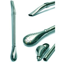 Long stainless Bombilla AL 26 - entirely made from INOX stainless steel alloys