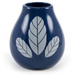 Ceramic Cup Luka Hoja Dark Blue 350ml