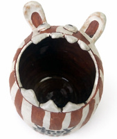 Kamionkowe matero Kwiecisty Rogacz ~280 ml (toczone na kole garncarskim)