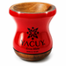 Naczynie do Yerba mate Chimarrao Yacuy Cuia De Madeira Imbuia 200-220 ml - czerwona