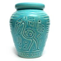 PRACTICAL CERAMIC MATERO 'BEEHIVE' MOTIVE EASY TO CLEAN AND MAINTAIN FOR YERBA