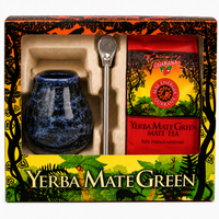 Zestaw w pudełku Mate Green Mas Energia Guarana Matero Blue Bombilla