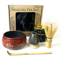 Zestaw Mate Matcha Set z ceramicznymi akcesoriami handmade w pudełku na prezent