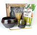 Matcha Tea Set with handmade ceramic accessories in a gift box