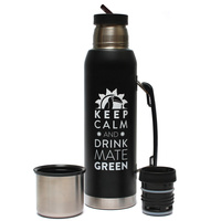 Yerba Mate Flask Mate Green Pour Spout Precision and Handle capacity 1L