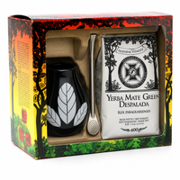 Zestaw w pudełku Mate Despalada 400g + Bombilla Liza + Matero Luka Negro