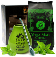 Exclusive Mate Green Frutas boxed set + Bombilla Liza + Matero Luka Green