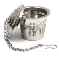 Metalowy zaparzacz na łańcuszku  Koszyczek do herbaty ziół yerba mate od Gaucho Cebar