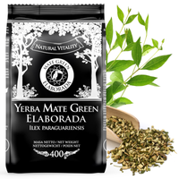 Yerba Mate Green Despalada 400g ! No dust No bitterness Great taste 95% leaves !