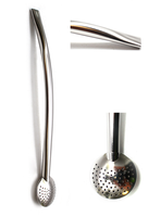 Bombilla REDONDO Erva Larga 23 cm for fine yerba mate chimarrao