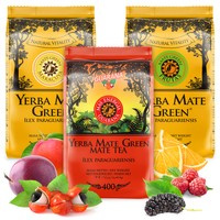 Yerba Mate Green Fruit Guarana Mango Maracuya 3x400g 1.2kg set