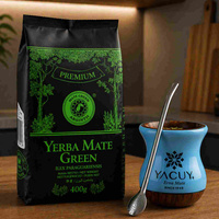Naczynie do Yerba mate Chimarrao Yacuy Cuia De Madeira Imbuia 200-220 ml - błękitna