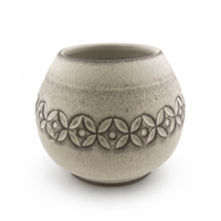 Matero ceramiczne toczone na kole "Skrzyp Polny" ok. 220 - 250 ml