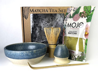 Zestaw Mate Matcha Set z ceramicznymi akcesoriami handmade w pudełku na prezent