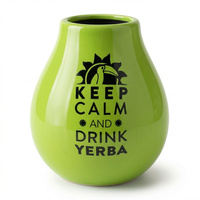 Matero Ceramico LUKA GREEN 350 ml z z logo MATE GREEN