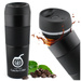 Termos 8.0 czarny - z dużym sitkiem, termometrem i wyświetlaczem LED do yerba mate, kawy, herbaty 800ml