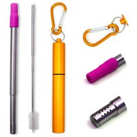 Telescopic Bombilla Turismo Gold 3-in-1 - Set in metal case + brush