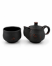 Ceramiczny zestaw do przygotowania herbaty Matcha - Miseczka i Podstawka pod Chasen