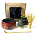Matcha Tea Set with handmade ceramic accessories in a gift box