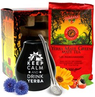 Zestaw w pudełku Exclusive Mate Green Mas Energia Guarana 200 g+  Bombilla Liza + Luka Negro z logo