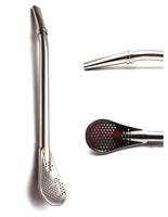 Economy Stainless Steel Bombilla - Short 15,5 cm for any wood matero